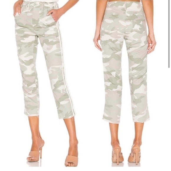 Mother The Shaker Chop Crop Fray in Desert Print SZ 30 - Picture 6 of 12